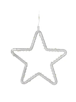 Hollybell Lichterketten & Deko-Leuchten<LED-Lichtervorhang ''Star'' in Warmweiß - (L)65 x (B)100 cm