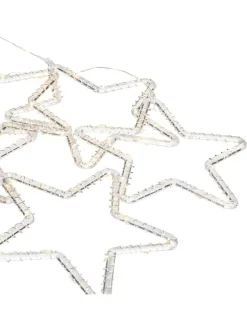 Hollybell Lichterketten & Deko-Leuchten<LED-Lichtervorhang ''Star'' in Warmweiß - (L)65 x (B)100 cm