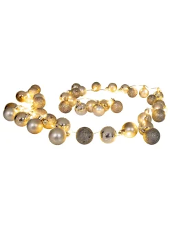 näve Weihnachtsschmuck<LED-Outdoor-Lichterkette in Gold - (L)250 cm