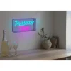 näve Dekofiguren & -Objekte<LED-Schriftleuchte "Prosecco Time" in Türkis/ Pink - (B)30 x (H)15 cm