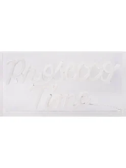 näve Dekofiguren & -Objekte<LED-Schriftleuchte "Prosecco Time" in Türkis/ Pink - (B)30 x (H)15 cm