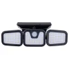 näve Außenbeleuchtung|Außenleuchten<LED-Solar-Außenwandleuchte "Pacita" in Schwarz - (B)28 x (H)13,5 x (T)11 cm