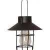 STAR Trading Außenbeleuchtung|Außenleuchten<LED-Solar-Dekoleuchte "Cage" in Schwarz - (H)21 x Ø 18 cm