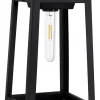 näve Außenleuchten<LED-Solar-Dekoleuchte in Schwarz - (B)15 x (H)31 x (T)15 cm