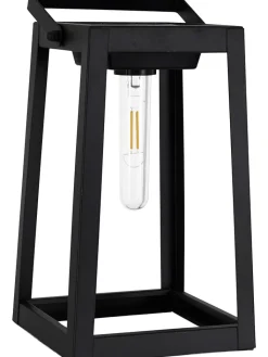 näve Außenleuchten<LED-Solar-Dekoleuchte in Schwarz - (B)15 x (H)31 x (T)15 cm