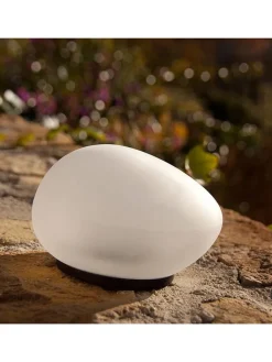 lumisky Außenbeleuchtung|Außenleuchten<LED-Solar-Dekoleuchte "Solenzara" in Weiß- (H)6 x Ø 5 cm