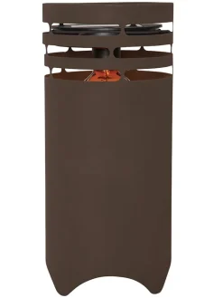 STAR Trading Außenbeleuchtung<LED-Solar-Dekoration "Marron" in Braun - (B)18,5 x (H)40 cm