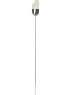 STAR Trading Außenbeleuchtung|Außenleuchten<LED-Solar-Edelstahl-Gartenstecker - (H)110 cm