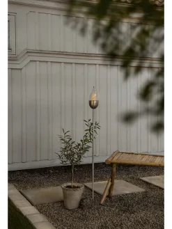 STAR Trading Außenbeleuchtung|Außenleuchten<LED-Solar-Edelstahl-Gartenstecker - (H)110 cm