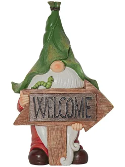 STAR Trading Dekofiguren & -Objekte<LED-Solar-Figur "Gnomy" in Bunt - (B)21 x (H)33 cm