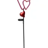 Garden Hero Außenbeleuchtung<LED-Solar-Gartenstecker in Rot - (H)84 cm