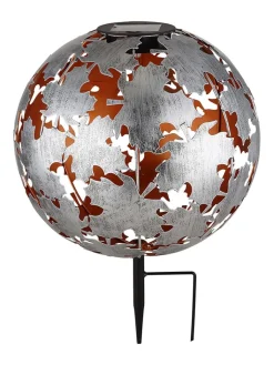 Globo lighting Lichterketten & Dekobeleuchtung<LED-Solar-Gartenstecker in Silber/ Gold - (H)37 x Ø 27 cm