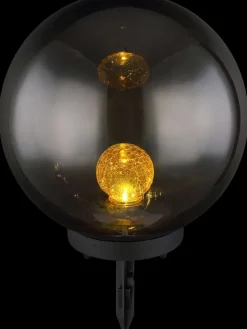Globo lighting Außenleuchten|Außenbeleuchtung<LED-Solar-Gartenstecker in Schwarz - (H)38,5 cm