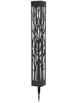STAR Trading Außenbeleuchtung<LED-Solar-Gartenstecker "Siranna" in Schwarz - (H)66 cm