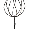 STAR Trading Außenbeleuchtung<LED-Solar-Gartenstecker "Sphere" in Schwarz - (B)30 x (H)44 cm