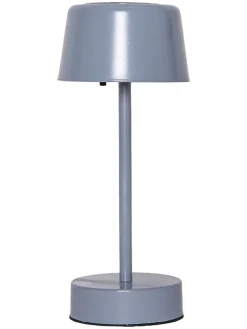 STAR Trading Außenbeleuchtung<LED-Solar-Lampe "Solei" in Grau - (B)12 x (H)26,5 cm