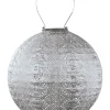 Lumiz Lichterketten & Dekobeleuchtung<LED-Solarlaterne ''Lace Rond'' in Silber - Ø 30 cm