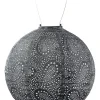 Lumiz Lichterketten & Dekobeleuchtung<LED-Solarlaterne ''Paisley Rond'' in Grau - Ø 30 cm