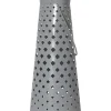 STAR Trading Außenbeleuchtung<LED-Solar-Laterne "Romby" in Grau - (H)38,5 x Ø 15,5 cm