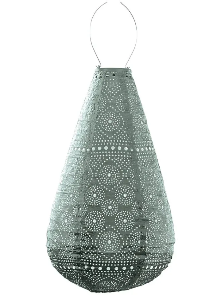 Lumiz Lichterketten & Deko-Leuchten<LED-Solarlaterne ''Spectare Drop'' in Grün - (H)48 x Ø 28 cm