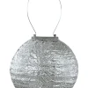Lumiz Lichterketten & Dekobeleuchtung<LED-Solarlaterne ''Topaze Rond'' in Silber - Ø 20 cm