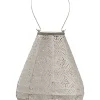 Lumiz Lichterketten & Dekobeleuchtung<LED-Solarlaterne ''Topaze Tulip'' in Taupe - (H)22,5 x Ø 20 cm