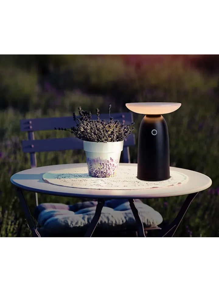 näve Außenbeleuchtung|Außenleuchten<LED-Solarleuchte "Ada" in Schwarz - (H)22,5 x Ø 16 cm