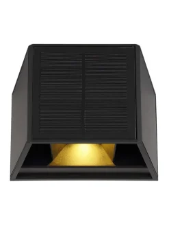 Globo lighting Lichterketten & Deko-Leuchten<LED-Solarleuchte in Schwarz - (B)15,4 x (H)9,9 cm