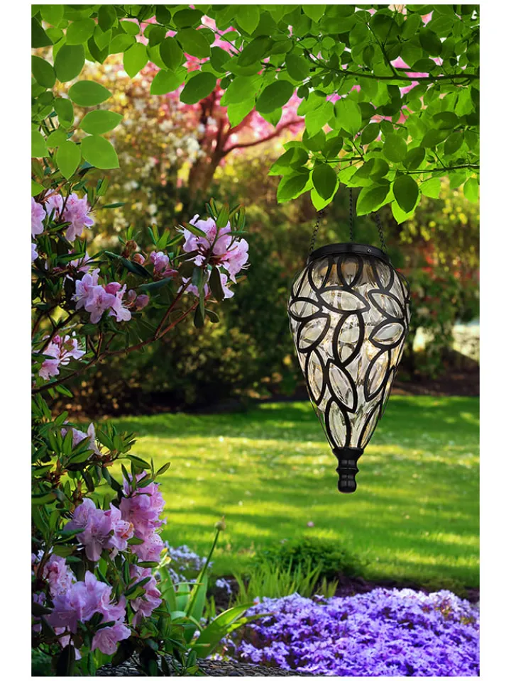 Globo lighting Außenleuchten<LED-Solarleuchte in Schwarz - (H)50 x Ø 13,5 cm
