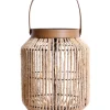 näve Außenbeleuchtung|Außenleuchten<LED-Solarleuchte "Korbinian" in Hellbraun/ Beige - (H)30 x Ø 22 cm