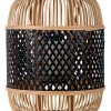 näve Außenbeleuchtung|Außenleuchten<LED-Solarleuchte "Korbinian" in Beige/ Schwarz - (H)31,5 x Ø 23 cm