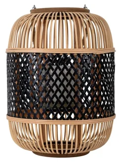 näve Außenbeleuchtung|Außenleuchten<LED-Solarleuchte "Korbinian" in Beige/ Schwarz - (H)31,5 x Ø 23 cm