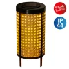 näve Außenleuchten<LED-Solarleuchte "Patti" in Gelb - (H)26 x Ø 12 cm
