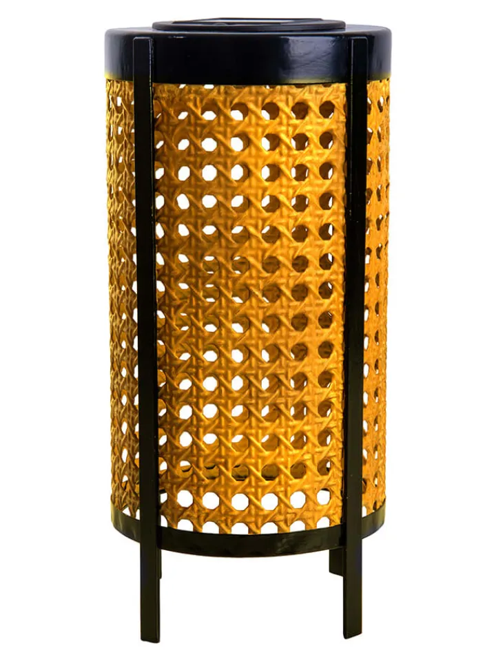 näve Außenleuchten<LED-Solarleuchte "Patti" in Gelb - (H)26 x Ø 12 cm