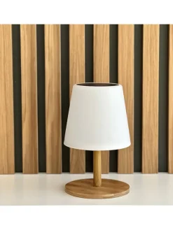 lumisky Außenbeleuchtung|Außenleuchten<LED-Solarleuchte "Standy" in Natur/ Weiß - (H)25 cm