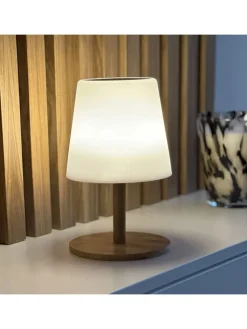 lumisky Außenbeleuchtung|Außenleuchten<LED-Solarleuchte "Standy" in Natur/ Weiß - (H)25 cm