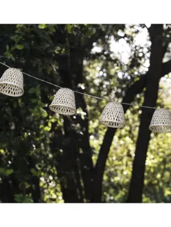 lumisky Außenbeleuchtung<LED-Solar-Lichtergirlande "Chill" in Warmweiß - (L)380 cm