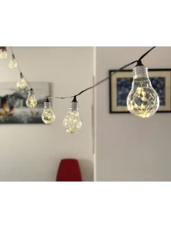 lumisky Außenbeleuchtung|Außenleuchten<LED-Solar-Lichtergirlande "Fantasy Star" in Warmweiß - (L)515 cm