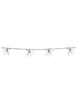 lumisky Außenbeleuchtung|Außenleuchten<LED-Solar-Lichtergirlande "Fireworks" in Weiß - (L)420 cm