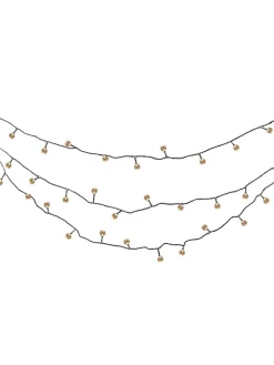näve Außenleuchten|Außenbeleuchtung<LED-Solar-Lichterkette "Becul" in Warmweiß in Weiß - (L)935 cm