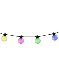 näve Außenbeleuchtung<LED-Solar-Lichterkette "Cadena" in Schwarz/ Transparent - (L)1000 cm