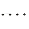 STAR Trading Lichterketten & Deko-Leuchten|Lichterketten & Dekobeleuchtung<LED-Solar-Lichterkette "Globe Shade" in Schwarz - (L)180 cm