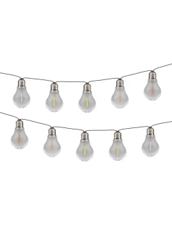 näve Außenleuchten|Außenbeleuchtung<LED-Solar-Lichterkette "Linda" in Bunt - (L)370 cm