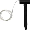 STAR Trading Lichterketten & Dekobeleuchtung<LED-Solarlichterkette "New Drops" in Warmweiß - (L)500 cm