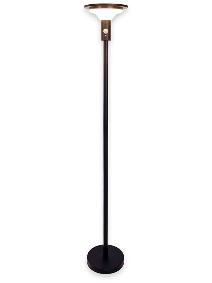 näve Außenleuchten|Außenbeleuchtung<LED-Solarstehleuchte "Nora" in Schwarz - (H)139 x Ø 21 cm