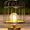 Garden Hero Außenbeleuchtung<LED-Solar-Tischlaterne in Gold/ Grün - (B)17 x (H)24 x (T)17 cm