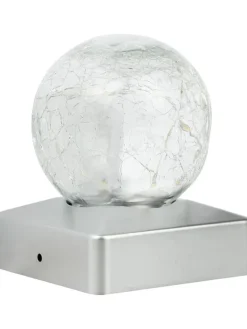 Garden Hero Außenleuchten<LED-Solar-Zaunleuchte in Warmweiß - (B)10,5 x (H)12,5 x (T)10,5 cm