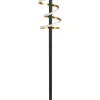 näve Stehleuchten<LED-Standleuchte "Bellezza" in Schwarz/ Gold - EEK D (A bis G)