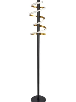 näve Stehleuchten<LED-Standleuchte "Bellezza" in Schwarz/ Gold - EEK D (A bis G)