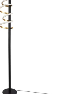 näve Stehleuchten<LED-Standleuchte "Bellezza" in Schwarz/ Gold - EEK D (A bis G)